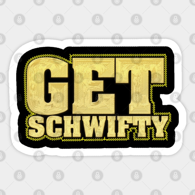 Get Schwifty Adults golden Sticker by ramdakoli